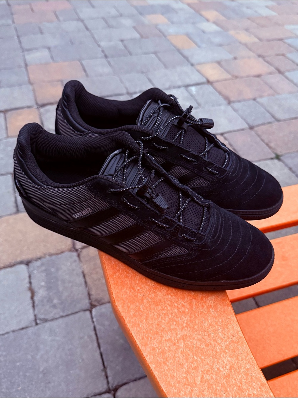 The Adidas Busenitz Cordura 'Triple Black' Lifestyle/Skateboard Sneakers Sz 10.5